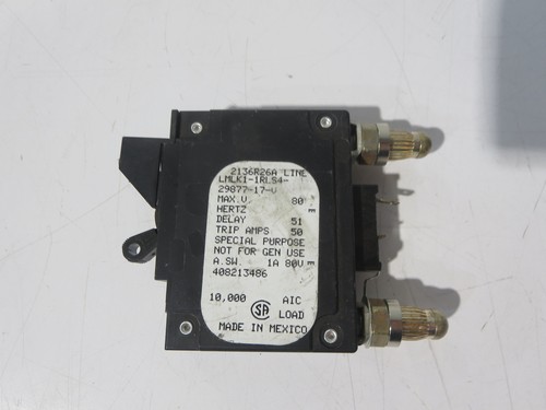 AIRPAX LMLK1-1RLS4-29877-17-V CIRCUIT BREAKER 40 AMPS 80 VOLTS BULLET - Picture 2 of 4