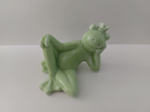 Frosch Frösche Fisch Paket Deko Figur 6Teile 5 stück grün + 1 Fisch in gelb - Bild 10 von 13