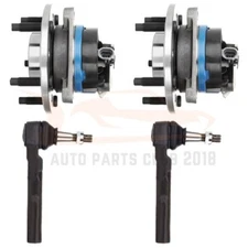Fits Pontiac Grand Am & Olds Alero 4pc Front Wheel Bearing Hub Outer Tie Rod kit