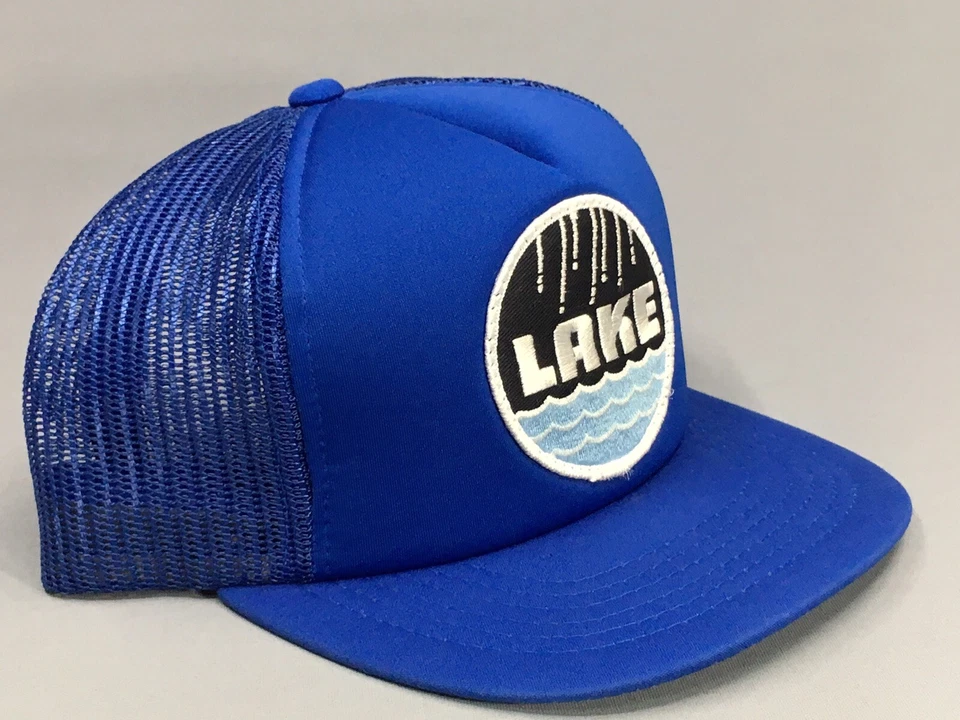De colección Lake Company Parche Riego Tubería Accesorios Camionero Malla SnapBack Sombrero Gorra Foto 3 de 4