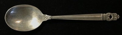 * International Royal Danish Sterling Silver Cream Soup Spoon