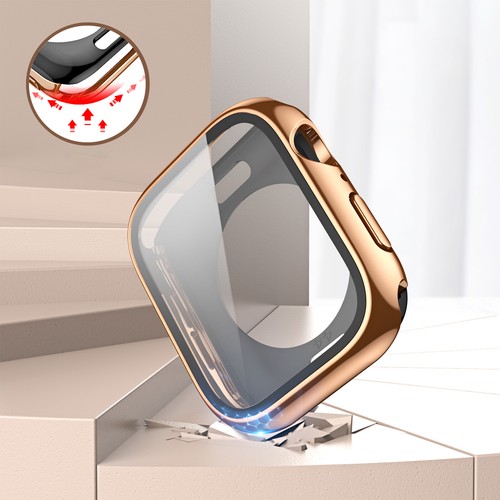 For Apple Watch Series 10/9-1/SE/Ultra 1/2 Case with Tempered Screen Protector - Zdjęcie 5 z 19