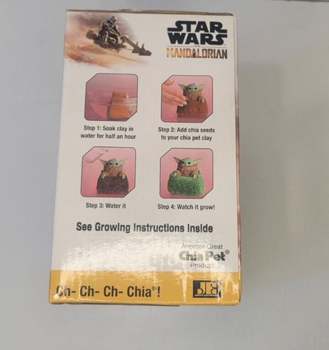 Star Wars Grogu The Child In Mando s Satchel Chia Pet The Mandalorian Disney NEW - Picture 2 of 4