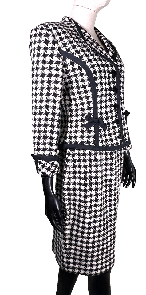 De colección Rickie Freeman para T.J. Trajes Lana Pata de Gallo Foto 3 de 4