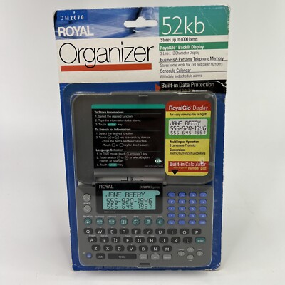 Royal Personal Organizer Business Electronic Assistant 52KB DM2070 NEW! 