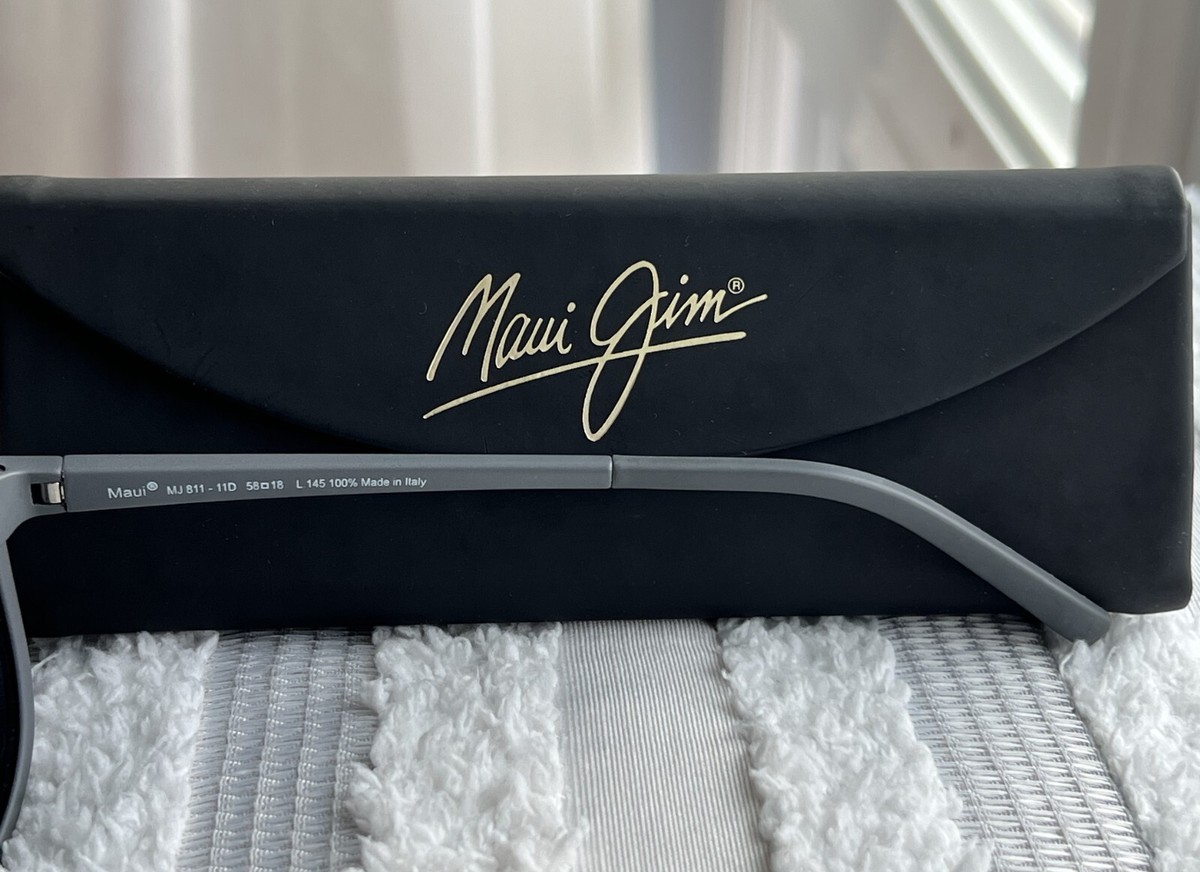 Maui Jim Dragons Teeth Lele Kawa MJ 811 11D Grey Stripe Frame