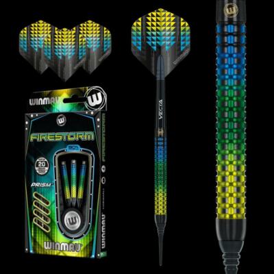WINMAU FIRESTORM 90% Tungsten 20 GRAM SOFT TIP DARTS 2453.20