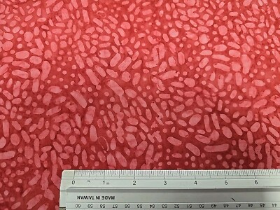 4,3 mts Indonesische Bali Batik 100% Premium Baumwolle 110cm breit Kirschkieselsteine