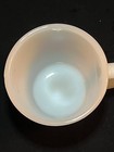 3" ANCHOR HOCKING Fire King With Cabbage Rose Design On Milk Glass Coffee Mug — photo 3