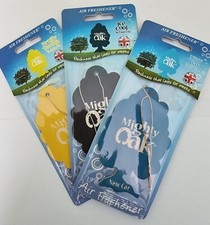3 Pack Mighty Oak Car Air Freshener Fragrance Scent New Car, Ice Cool,  Vanilla
