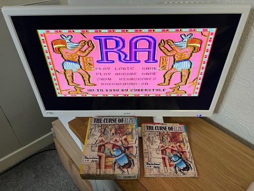 Rainbow Arts The Curse of RA Commodore 64 Game - Working -👽👾Retro Gift Idea👾 - Afbeelding 2 van 24