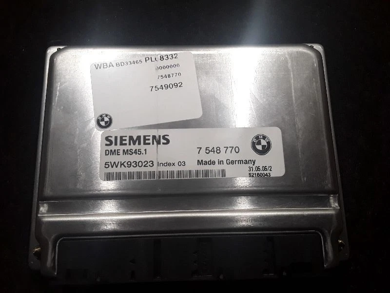 01 02 03 04 05 BMW 325I 325CI ECM ECU MÓDULO DE CONTROL ELECTRÓNICO PIEZA # 7 548 770 Foto 2 de 4