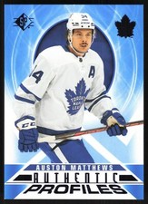 Auston Matthews 2020 SP Hockey Authentic Profiles # AP-20 Blue Toronto Maple Lea