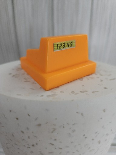 как выглядит Mattel Barbie Doll Size Cash Register- Orange- Excellent Condition фото