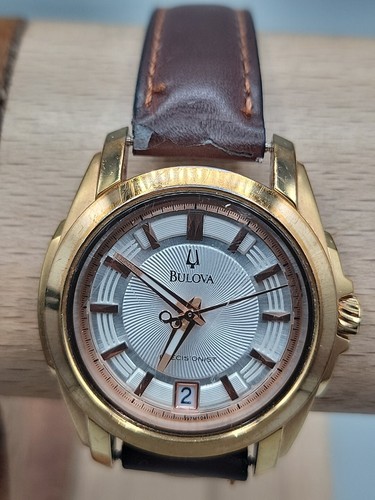 Bulova Precisionist 2010 Ladies Automatic Watch C977651 Gold Plated 6.5" 32mm - Picture 2 of 17
