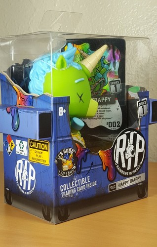 RIP Rainbows In Pieces Happy Trappy #002 Serie 1 Zombie Unicornio con Tarjeta coleccionable - Imagen 2 de 7