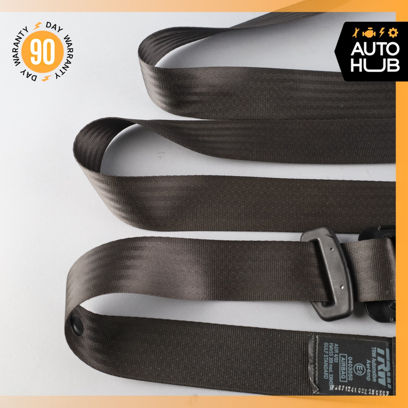 09-13 Maserati Quattroporte S M139 Front Right Side Seat Belt Brown OEM
