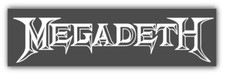 Megadeth Music Car Bumper Sticker Decal - 3'', 5'', 6'' or 8''