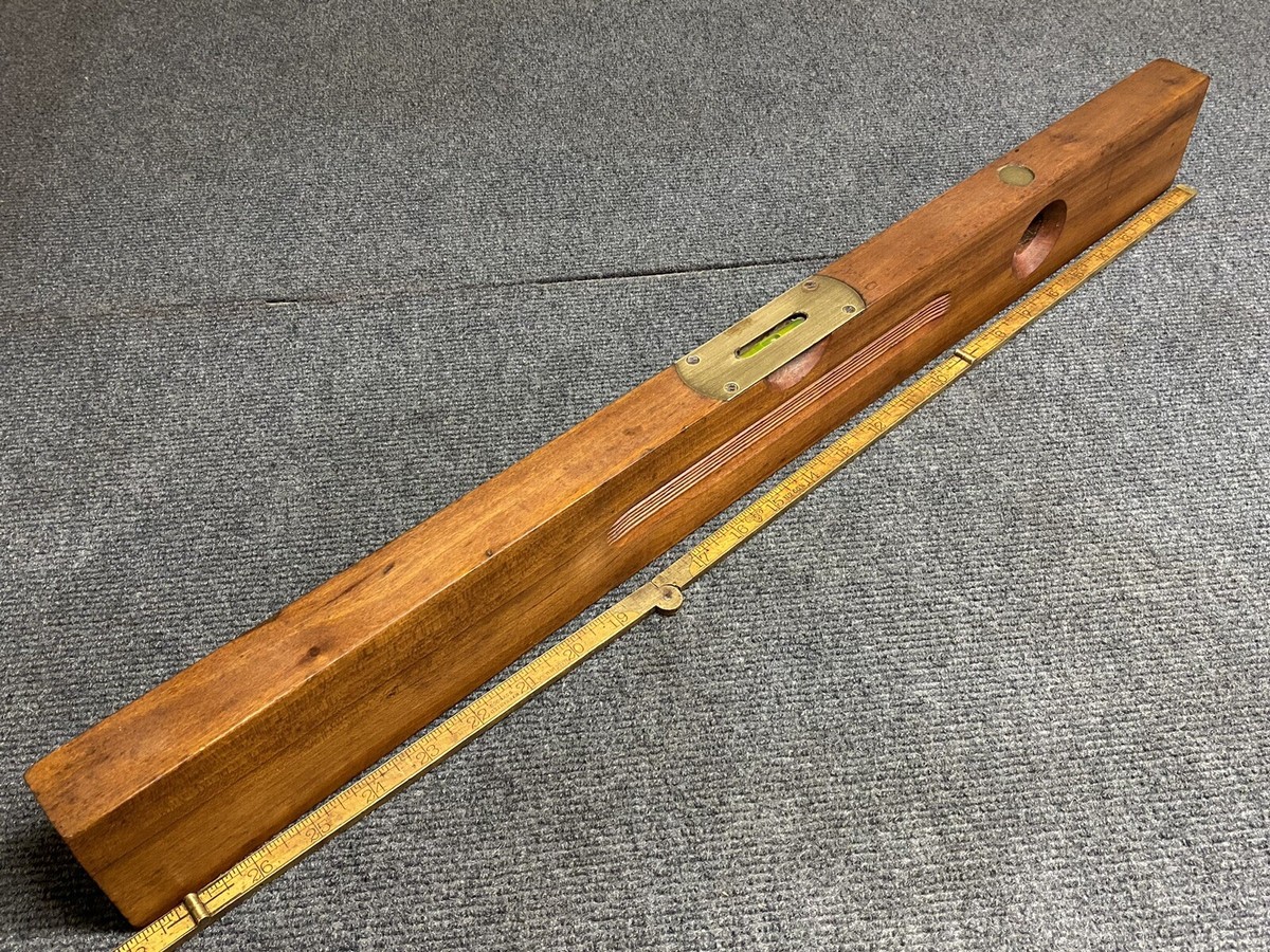 Vintage E C Simmons Keen Kutter 28” 2 Vial Wooden Level | eBay