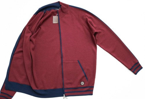 $3680 STEFANO RICCI Wool Silk Bomber Tracksuit Jacket Size 64 Euro 5XL - 6XL - Picture 5 of 11