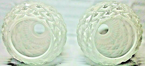 Art Deco Pair Milk Glass Hobnail Kitchen/Wall/Hall Light Shades Excell Condition - Picture 3 of 6