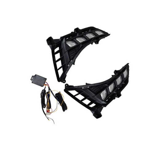 2 PIEZAS DRL LED luz de circulación diurna parachoques lámpara antiniebla para Hyundai Sonata 2020-2023 - Imagen 11 de 12