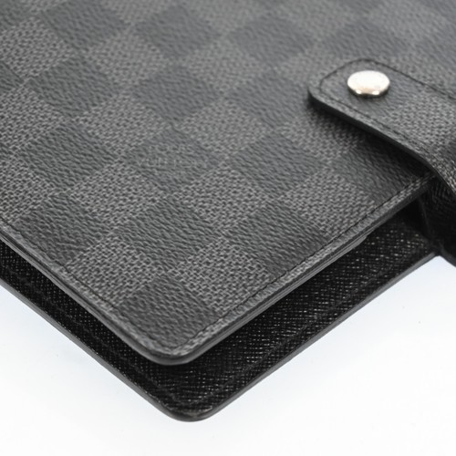 LOUIS VUITTON Damier Graphite Agenda MM Day Planner Cover R20242 LV J3146A705 - Picture 7 of 23
