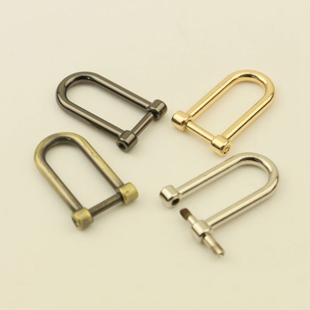 Hot Metal Detachable Screw D Ring Buckle Clasp For Bag Chain