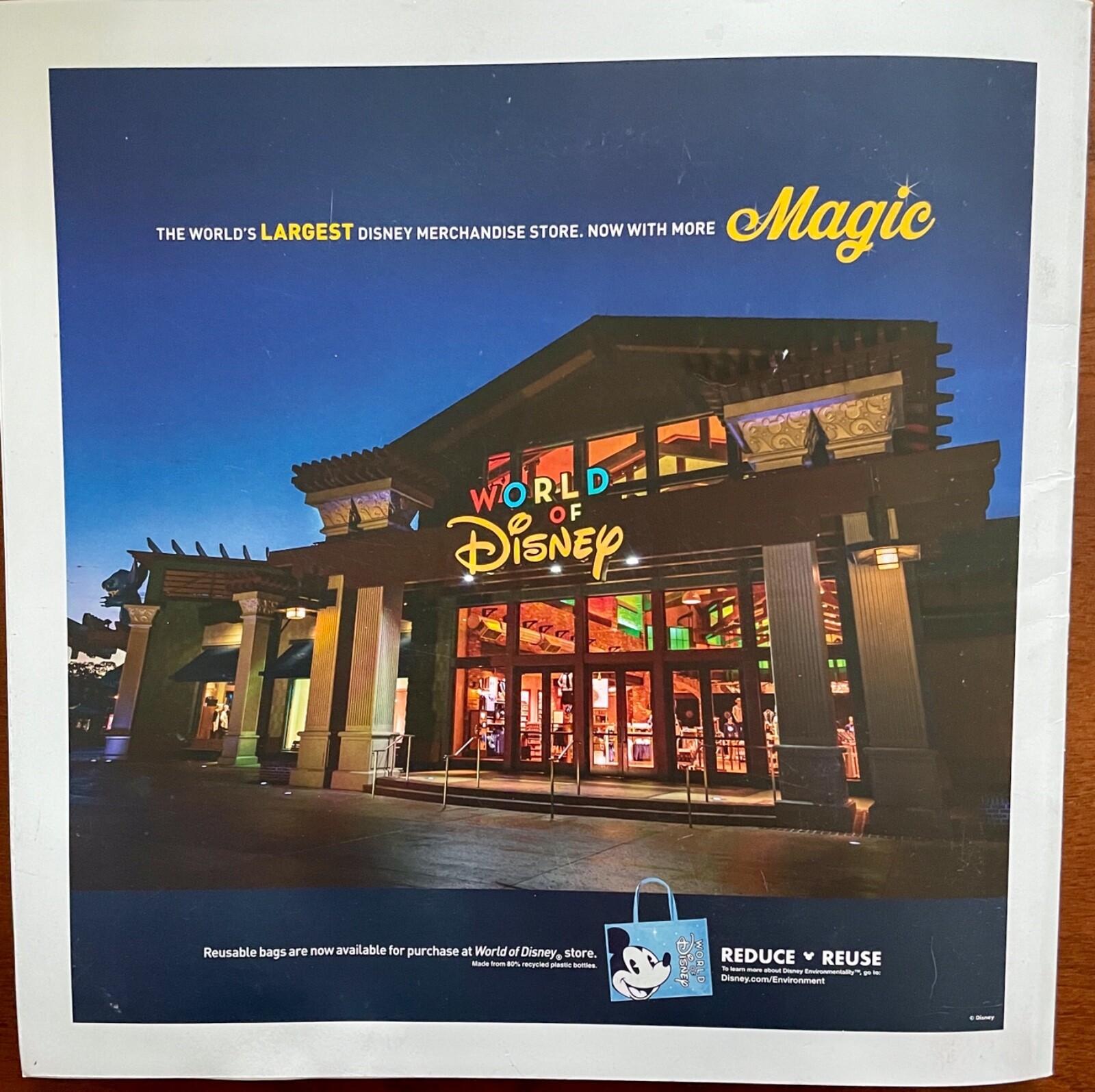 DISNEY SPRINGS GUIDE BOOK, MAP, CHRISTMAS 2019 MAGAZINE AMPHICAR JOCK