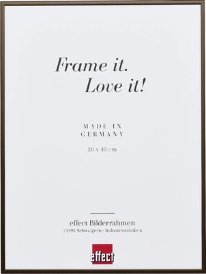 Effect Aluminium-Bilderrahmen Quadro 25x35 cm bronze Museumsglas