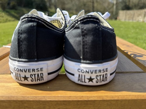 Converse Chuck Taylor All Star Low Black Canvas Trainers Size UK 5 Eu 38 Unisex - Imagen 4 de 21