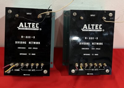 ♪ALTEC★DIVIDING NETWORK N-800-E ペア ALTEC Lansing N-800-E Dividing Network Pair Set Early Green
