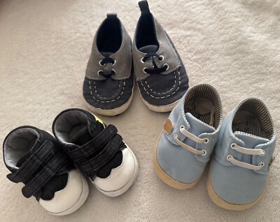 3 Pair Infant Soft Soled Shoes Blue Mayoral, Denim Nuby, Black Denim Chicco 17