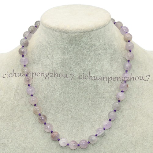 Natural 6/8/10/12/14mm Round Multicolor Gemstone Beaded Jewelry Necklace 18'' - Picture 123 of 221