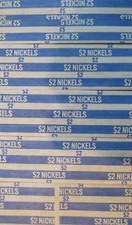 25 COUNT - FLAT PAPER COIN WRAPPERS - NICKELS