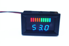 LED ACID Lead Battery Capacity Indicator Charge Level Voltmeter Meter Tester
