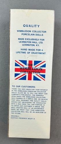 Porcelain Doll Gabrielle #4094 Handmade Lexington Hall The Wimbledon Collection - Picture 8 of 8
