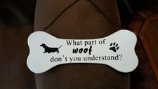 Dachshund Cute Wall Wood Hanging plaque funny