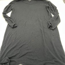 J Jill Womens Dress M Wearever Long Sleeve Black Stretch Career V Neck Ribbed