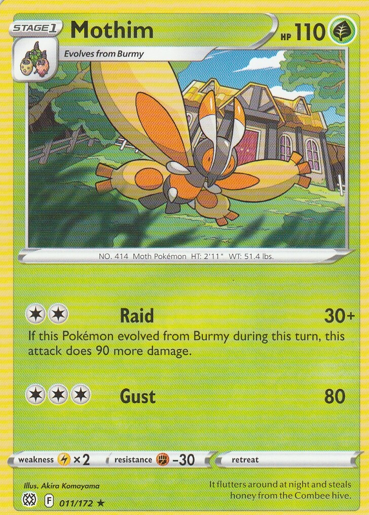 Mothim 11/172 Pokemon Brilliant Stars