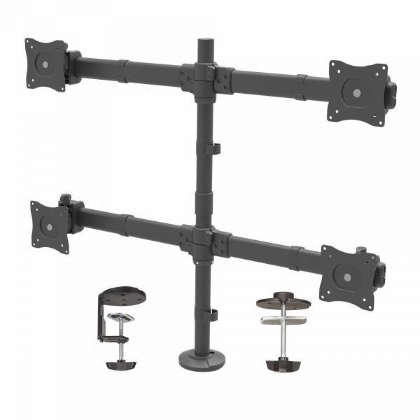 Startech - Mounts And Ergonomics BRACCIO ARTICOLATO DA SCRIVANIA PER 4 MONITOR -