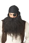 Pirate Beard & Moustache Fancy Dress Halloween Adult Costume Accessory 3 COLORS
