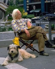Behind the scenes Doc & Einstein on Back to the Future Picture Photo 8x10