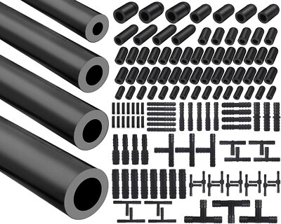 5/32 1/4 5/16 1/2 Automotive Silicone Vacuum Tubing Hose line Kit 5FT with 11...