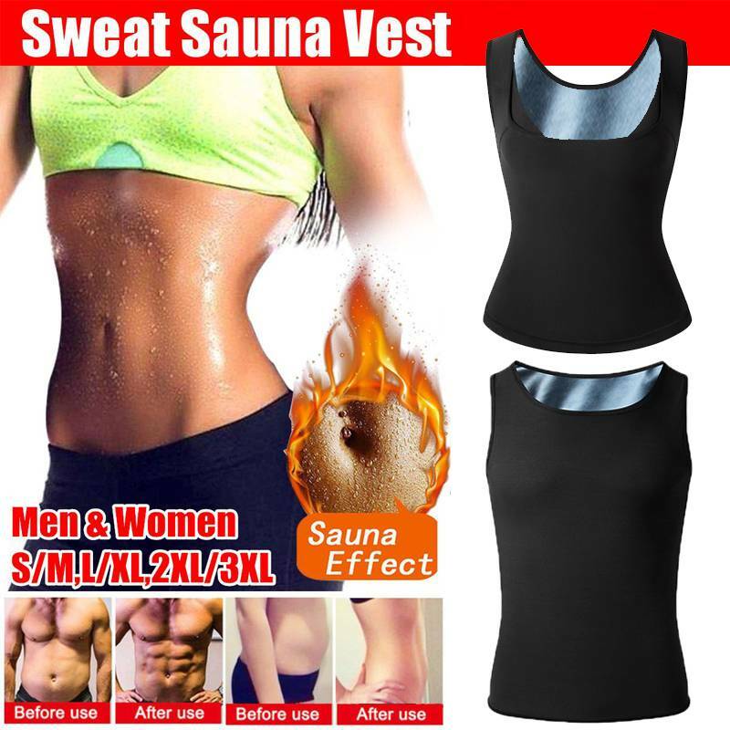 Women Fitness Sauna Suit Sweat Vest Tank Top Body Shaper Gym Workout  Undershirt
