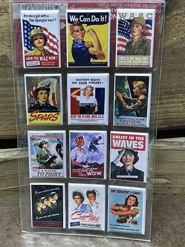 Rosie the Riveter Lot of Items-Stickers-Eraser-Post Card-New-Excellent - Picture 8 of 11