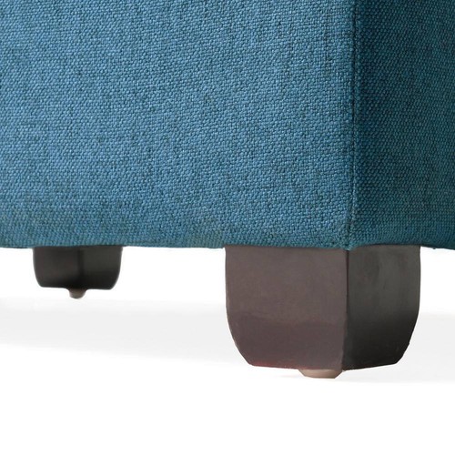 Noble House Storage Ottoman Carlsbad Dark Blue - Picture 10 of 11