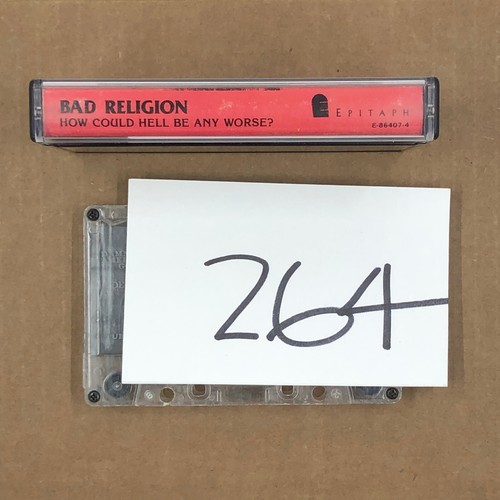BAD RELIGION HOW COULD HELL BE ANY WORSE? Cassette Tape Music 1988 Reissue Rare - Picture 5 of 5