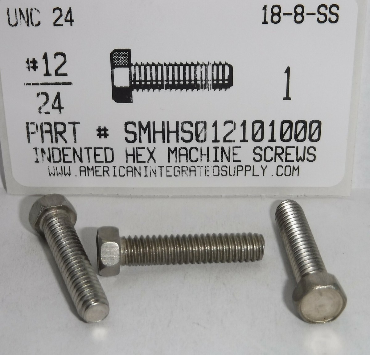 その他 allen 12-24x1 INDENTED HEX HEAD MACHINE SCREWS 18-8 STAINLESS