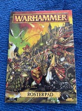 Warhammer Fantasy Roster Pads 1996 Games Workshop English